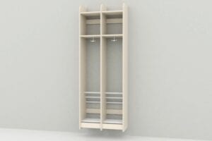 Troldegarderobe 2 sektioner