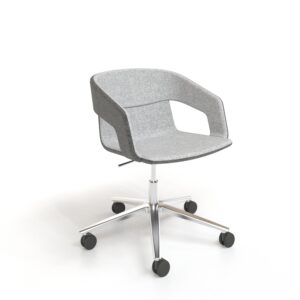 TWIST&SIT Konferencestol - Poleret Aluminium